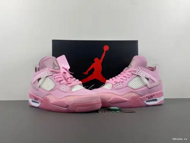 Cheap TB JORDAN OFF-WHITE 4 X PINK 0612